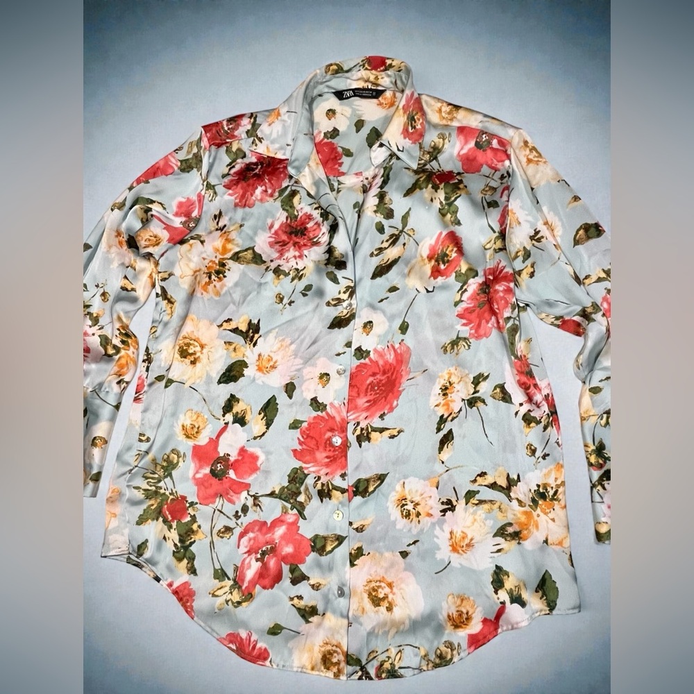 Zara Multicolor Floral Shirt